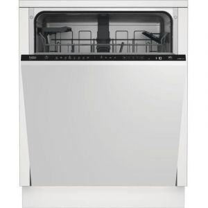 Beko - Lave-vaisselle tout int&eacute;grable BDIN18441 - 14 couverts - Induction - L60cm - 42dB - Ouverture automatique - Blanc