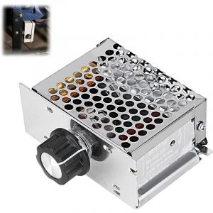 R&eacute;gulateur de Tension AC 4000 W R&eacute;gulateur de Vitesse pour Moteur &eacute;lectrique variateur 220 V, r&eacute;gulateur Vitesse Moteur 220 V pour Moteur &agrave; brosses