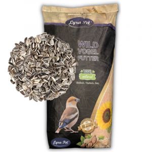 Lyra Pet - 25 kg de graines de tournesol &reg; ray&eacute;es Nouvelle r&eacute;colte