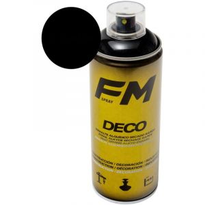 Fm Spray - Bombe de peinture noir 400ml Noir mat - ral 9005