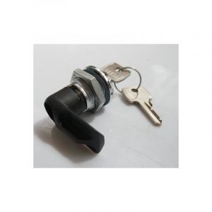 Serrure polyamide à clé 3113A noire pour fermeture coffret industriel série gissey