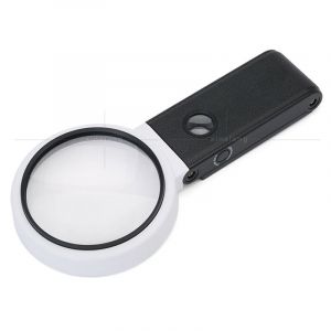 Memkey - Grande loupe 4.35in 3.5X 25X avec lumière et Support, loupe Lumineuse led Portable Debout, loupe de Lecture Pliante avec pour Les Seniors