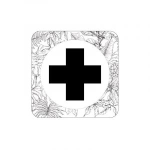 Plaque de porte design sphere pharmacie .- Terrazo -