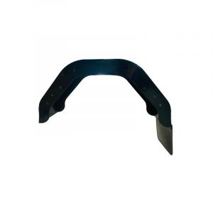 Garde Boue 13-14'' droit plastique noir pour remorque avec bavette