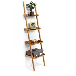 Etagere echelle bambou 4 etageres