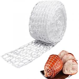 1 rouleau (5 m&egrave;tres) de filet pour r&ocirc;ti de porc, de filet pour aliments cuits, de filet en coton pour barbecue, de rouleau de filet pour viande cuite