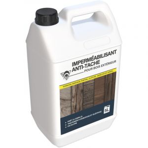 M&eacute;duze - Imperm&eacute;abilisant et anti-tache pour bois ext&eacute;rieur 5L - Produit 2 en 1 - Pr&ecirc;t &agrave; l'emploi - Incolore - Respirant - Professionnel