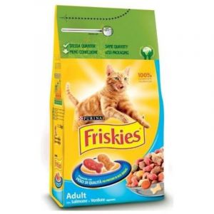 Croquettes de chat Friskies au saumon et l&eacute;gumes Purina 2 kilogrammes