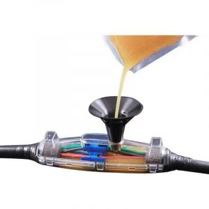 Boîte de jonction droite en résine - Kit pour câbles basse tension jusqu'à M11,