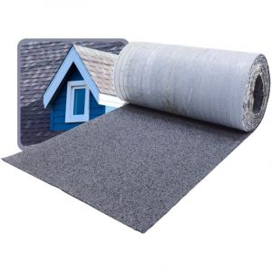 Daprona - Bardeaux de toit, couverture de faîtage 5m x 32cm bande de faîtage en bitume pour abri de jardin, abri de voiture, nichoir - Gris