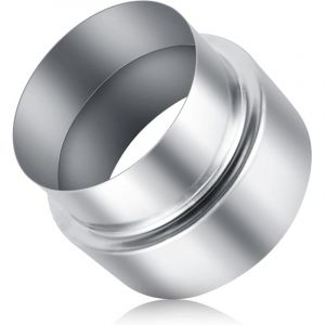 Keyoung &ndash; R&eacute;ducteur de tuyau de po&ecirc;le en acier inoxydable 120 mm vers 100 mm &ndash; Connexion s&eacute;curis&eacute;e pour chemin&eacute;es &ndash; Installation avec ciment haute