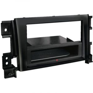 Adnauto - Kit Facade autoradio 2DIN compatible avec Suzuki Grand Vitara ap05 Avec vide poche Induction Qi Noir