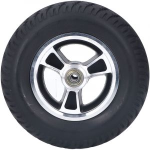 Decdeal Roue de fauteuil roulant, moyeu en acier alli&eacute; PU, pneu de marcheur antid&eacute;rapant de remplacement pour chariot 7 pouces