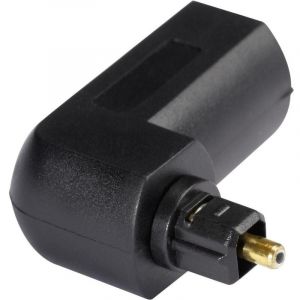 Adaptateur Hicon POF-732 [1x Toslink mâle (ODT) - 1x Toslink femelle (ODT)] noir