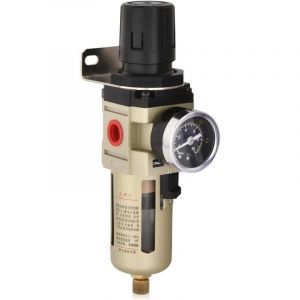 Séparateur d'eau Détendeur Régulateur d'air comprimé pour compresseur d'air comprimé, avec écran métallique, filtre 3/8 pouce-LIAIKI