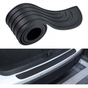 Protection Pare Choc Voiture,104cm x 9cm Protection de Seuil de Chargement en Caoutchouc, Protecteur Pare-Chocs Arri&egrave;re Autocollante,Compatible avec