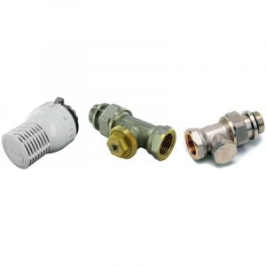 Kit thermostatique sensity droit M22 1/2JT - Inclus t&ecirc;te thermostatique Sensity M30 + corps thermostatique Kv r&eacute;glable + raccord de r&eacute;glage