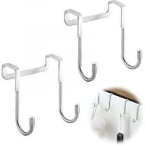 2 Pi&egrave;ces Crochet de porte de douche,crochets de porte,Accroche Torchon,Patere Salle de Bain,Crochet Mural Adhesif,Accroche Torchon Cuisine,Auto-Adhes