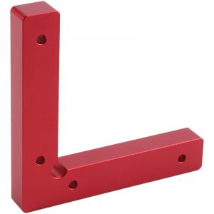 &Eacute;tau d'angle 90&deg; droit en alliage d'aluminium anodis&eacute; L pour soudure bois et m&eacute;tal - Clamp fixateur de coin droit avec serrage pour assemblage pr&eacute;cis