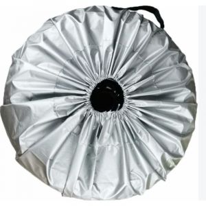 Housse de Protection Pneu,pour Diamètres Jusqu'à 25 Pouces, Housse de Pneu de Rechange, Protection de D'enjoliveur Roue Secours, Housse de Pneu de