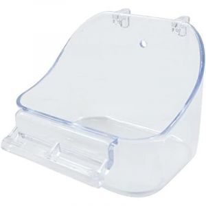 12.8x9.5x10cm Oiseau Bain Bird Bath Douche - Baignoire Transparent Cage De Nettoyage De Bain Outil Suspendu Baignoire pour Oiseau Perroquet Perruche