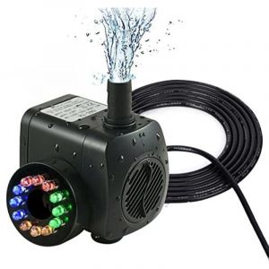 [JAMAIS UTILIS&Eacute;]Pompe Immerg&eacute;e Aquarium Silencieuse, Pompe Fontaine Exterieure De Jardin, Pompe A Eau Electrique Fontaine Debit Reglable Pompe Bassin