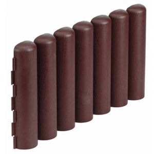 Ensemble De Bordures De Troncs Bruns 5 Pcs - 40x20 Cm