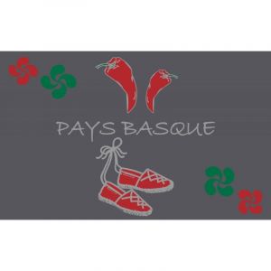 Tapis Int&eacute;rieur Anti D&eacute;rapant et Absorbant Basque Iraty 50X80cm