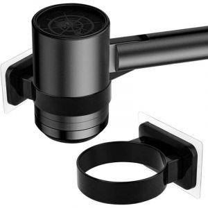 Support Porte S&egrave;che Cheveux Mural Support de Lisseur Support de S&egrave;che-Cheveux Porte Seche Cheveux Mural sans Percage Seche Cheveux Mural Support de