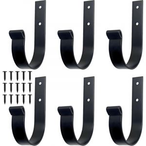 Lntyq 6 Pi&egrave;ces Porte Manteau, Pat&egrave;re Porte Manteau Mural Comprend vis, Porte Serviette Salle de Bain, Porte Serviette, pour Accrocher Manteaux,