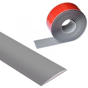 Profilé de transition imperméable et autocollant en vinyle, 5 cm de large, en vinyle, plinthe de transition pour sols, bande de recouvrement non