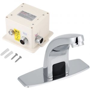 Ugreat - Robinet à Induction, Robinet à Capteur Infrarouge Automatique avec Boîtier de Commande pour éviers de Cuisine et de Salle de Bain Robinet