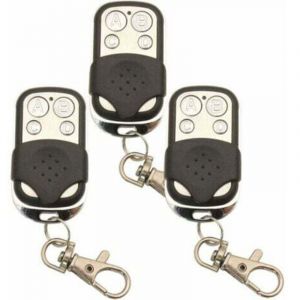 3 pi&egrave;ces 433.92Mhz Universel Copie Sans Fil T&eacute;l&eacute;commande Porte-cl&eacute;s &Eacute;metteur RF pour Clone Porte De Garage Ouvre-porte 433Mhz Duplicateur