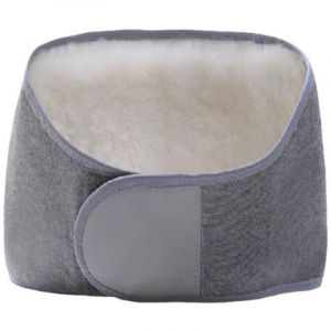 Gris,Ceinture Protection Lombaire Chaud Hiver Ceinture Auto Chauffante en Laine Ceinture Soutien Rein Dos Lombes Taille Elastique Prot&egrave;ge Ceinture