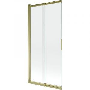 Fox paroi de baignoire 2 volets coulissante 85 x 150 cm, transparent, doré - 891-085-002-50-00 - Mexen