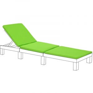 Coussin de chaise longue d'extérieur pour Allibert Keter Daytona Coussin de chaise longue en rotin résistant à l'eau pour meubles de terrasse 198 x