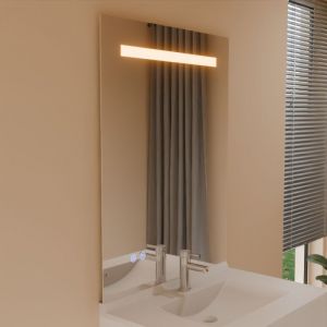 Cuisibane - Miroir lumineux eleg plus 80x105 cm - led réglable, antibuée, interrupteur sensitif