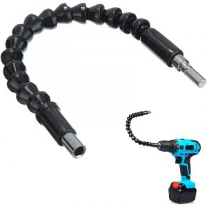 Extension de Foret Flexible, Rallonge de Tournevis Flexible, Tige Hexagonale Connexion Tournevis Pointe D'arbre, Rallonge Flexible pour Perceuse