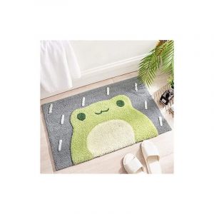 Tapis de Bain Absorbant Antidérapant Doux et Agréable pour La Peau Tapis Salle de Bain Grenouille Motifs - Csparkv