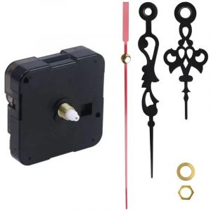 Readcly - Horloge murale m&eacute;canisme de mouvement &agrave; piles accessoire d'horloge avec pointeur pour bricolage horloge r&eacute;paration pi&egrave;ce remplacement
