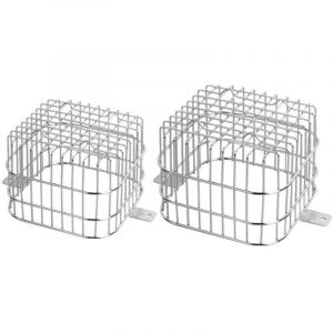 2 pcs Grille de Protection pour goutti&egrave;re, cr&eacute;pine de Drainage en Acier Inoxydable 304, Grille de Protection carr&eacute;e - Ulisem