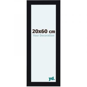Yd. - Cadre photo 20x60 - Noir Brillant - mdf - Como