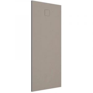 Receveur de douche rectangulaire 90x170 cm en SMC Couleur Marron Effet Pierre D&eacute;coupable et Antid&eacute;rapant Hauteur 2,6cm Mod. Samos