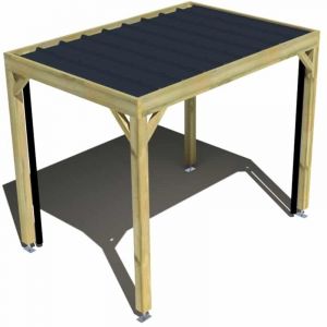 Carport bois &bull; 3m x 2m &bull; ind&eacute;pendante &bull; sens largeur &bull; livraison comprise