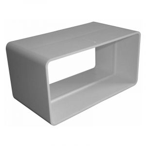 Upmann - Raccord pour tube plat 125 blanc - 66953