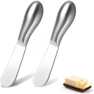 Couteau &agrave; beurre, 2 couteaux &agrave; beurre, couteau &agrave; tartiner le beurre, couteau &agrave; tartiner multi-usages