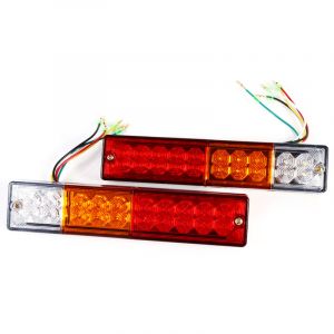 Feux arri&egrave;re LED pour remorque et camionnette - 2 pi&egrave;ces, 24 volts