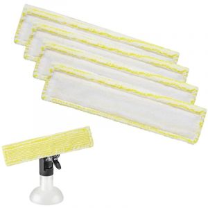 4 Pcs Bonnettes Microfibre Accessoire pour K&auml;rcher Nettoyeu, Tampons d'accessoires pour l'aspirateur de Vitres, Aspirateur de Fen&ecirc;tre Accessoires,