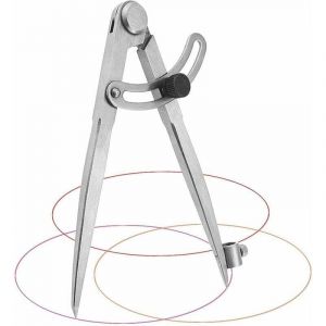 [JAMAIS UTILIS&Eacute;] Compas Menuisier 20 cm Compas Menuisier Professionnel en Acier au carbone Compas Grand Diam&egrave;tre pour Cercles de Dessin, Menuiserie,
