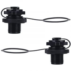 2 Pcs Valve de Bateau Gonflable, Valve &agrave; vis Universelle, Valves d'air Adaptateur de Soupape Bouchons, pour Gonflable en Caoutchouc Canot Raft